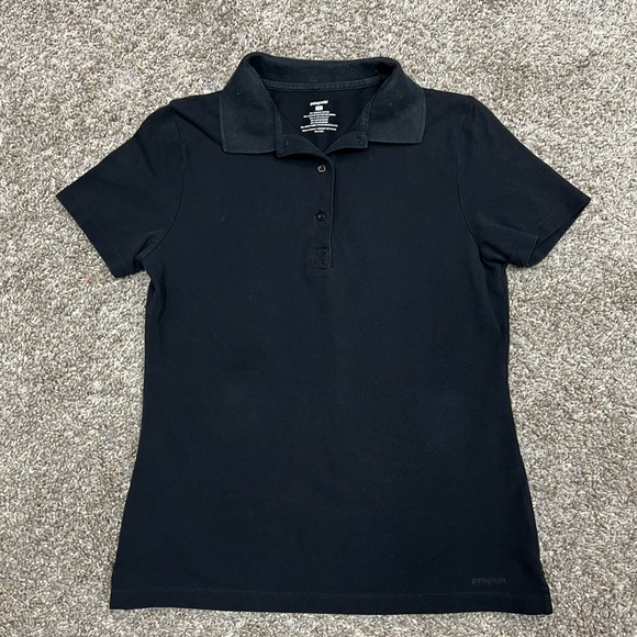 Patagonia Tops - Patagonia shirt womens small black polo golf collared top shirt sleeve business